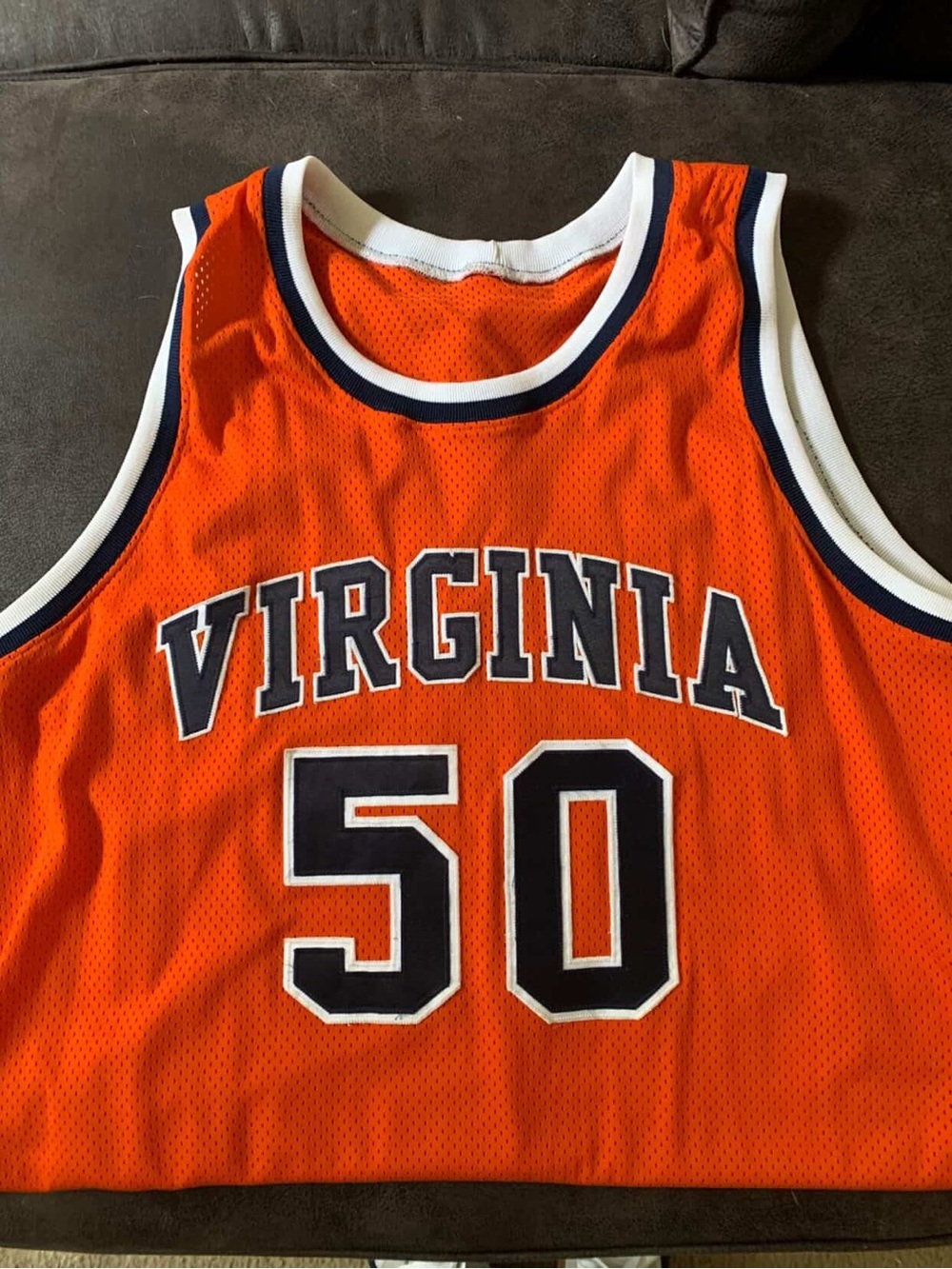 Virginia Men’s Orange Basketball Jersey - Number 50